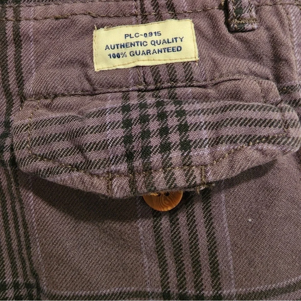 Kid's 24M The Children's Place Plaid Shorts Black Button‎ Holiday Preppy